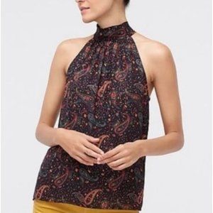 J Crew Halter Neck Top, Paisley ~ Women's Size 6